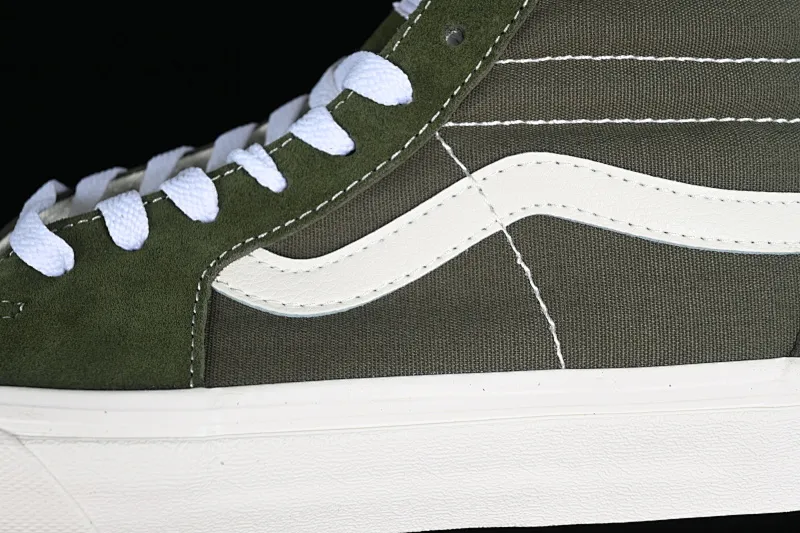 All categories Vans Vans series Vans Hi Vans high-top Vans SK8-Hi VR3 olive green Vans official Anaheim high-end branch high-top casual sneakers VN0005UN50K